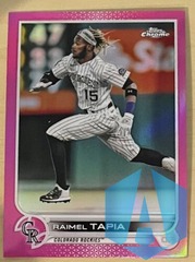 2022 Topps Chrome Raimel Tapia #69 Pink Colorado Rockies